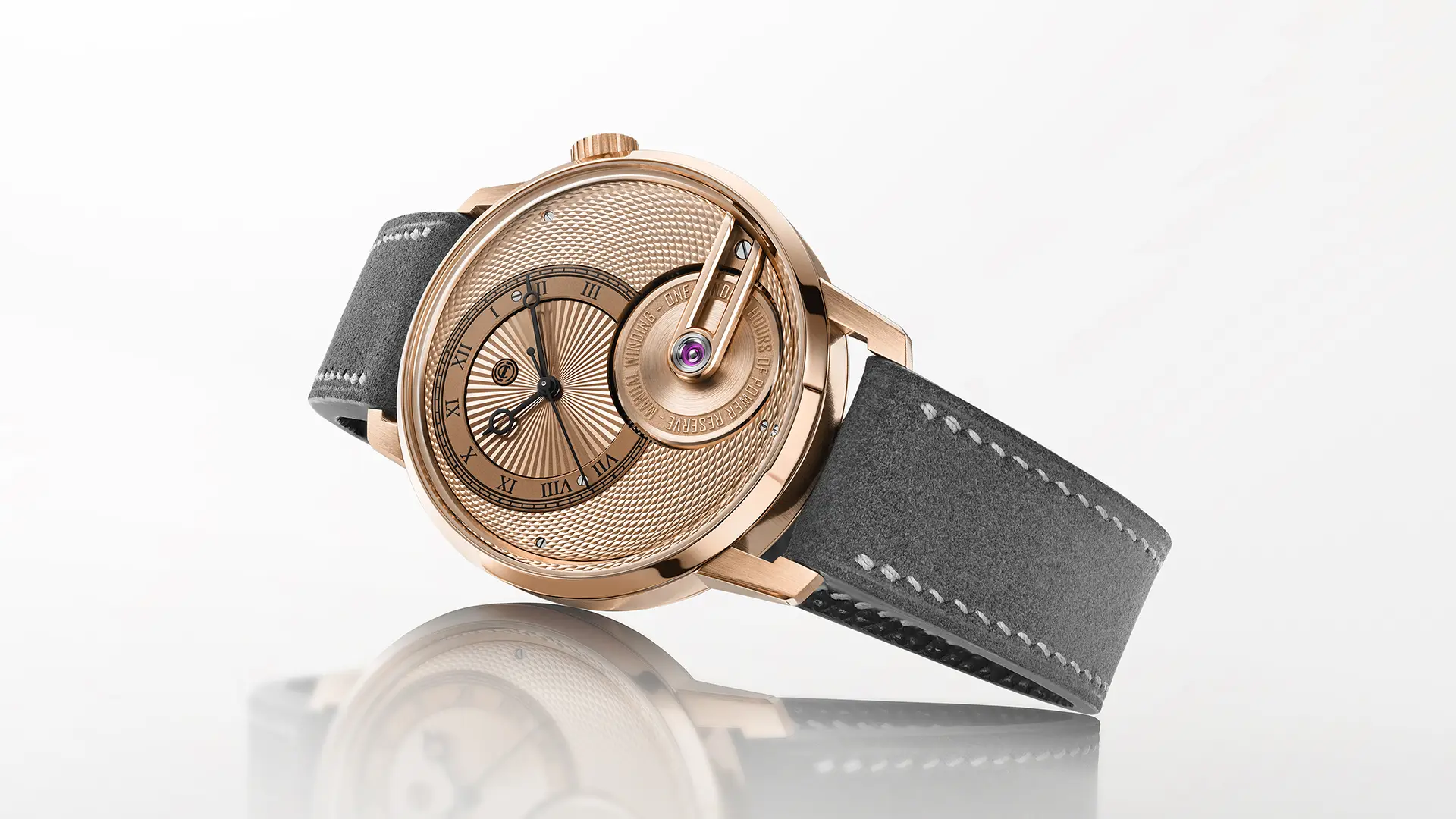 Tribute³ Au750 | 18K Rose Gold Guilloché Watch | Armin Strom