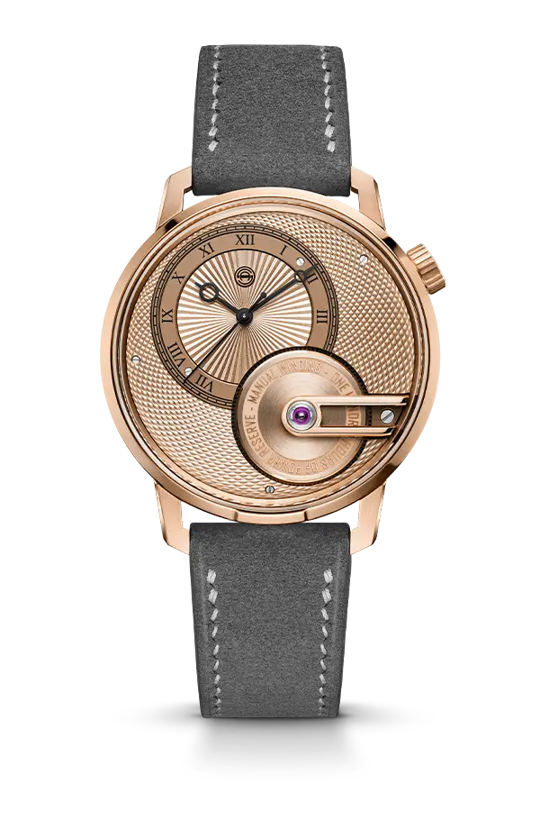 Tribute³ Au750 | 18K Rose Gold Guilloché Watch | Armin Strom
